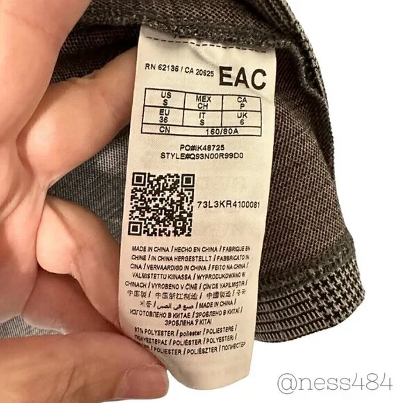 GUESS Women's Plaid Blazer Crop Top Set Sporty Stripe Size S - Picture 10 of 11